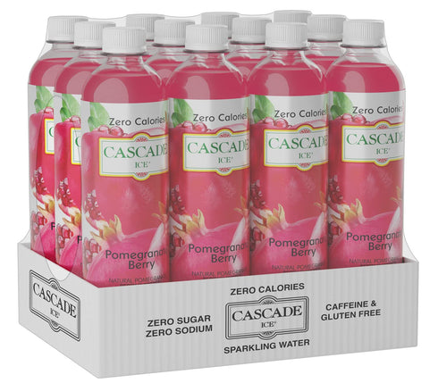 Cascade Ice 17.2 (Pack 12) Sparkling Water, Pomegranate Blueberry, Ounce