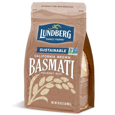 Lundberg Family Farms - California Brown Basmati Rice, Pleasant Aroma, Won't Clump