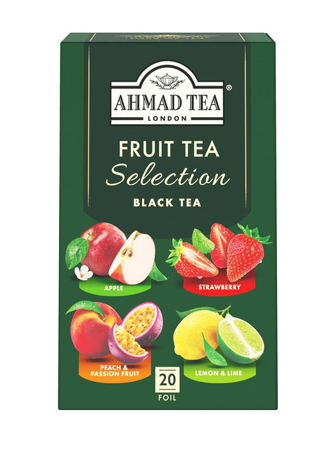 Ahmad Tea Herbal Tea, Fruit Selection, 4 Teas Apple Refresh, Peach and