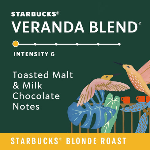 100% 1 (50 Packets) Starbucks VIA Instant Coffee, Light Roast Coffee, Veranda Blend, Arabica, Single-Serve, Box