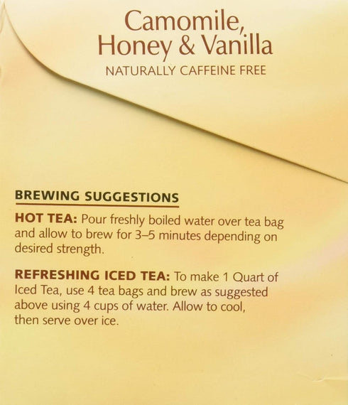 20 Twinings Herbal Tea Chamomile Honey and Vanilla -- Tea Bags