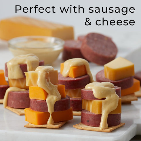 (10 Pack 3) Hickory Farms Sweet Hot Mustard ounce, of - Gourmet Mustard Great for Charcuterie Boards, Snacking