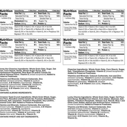 Generic Pack, 12 Countt (1 Pack) Cereal Cup Variety