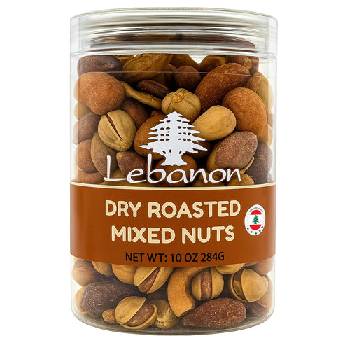 Lebanon - Premium Roasted Mixed Nuts, 10 oz (284g), Mix of Almonds, Cashews,