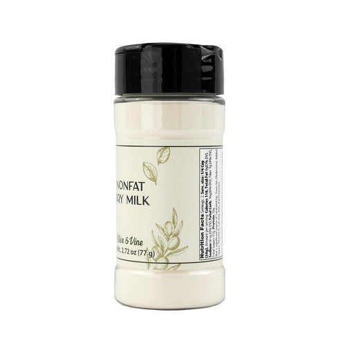 (2.72 Olive & Vine Nonfat Dry Milk, Creamy Flavor, For Baking & Beverages, Rich Tradition, Authentic Taste, For Global