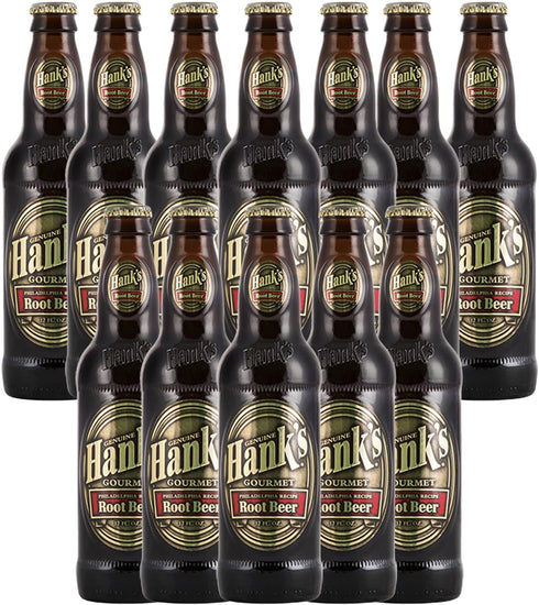 Hank's Genuine Gourmet Root Beer, 12 fl oz Bottles Premium Craft Soda