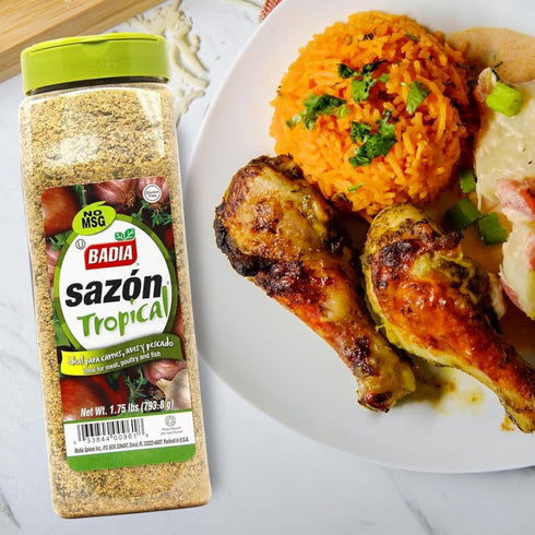 1.75 lbs Badia Sazon Tropical, - Zesty Blend for Meats, Poultry & Seafood
