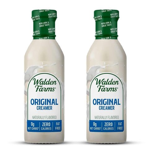 Walden Farms Original Coffee Creamer Zero Calorie, Fat-Free, Sugar-Free, Low Carb, Keto-Friendly,