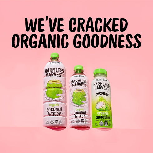 Harmless 10 Oz, 12 Pack Harvest Organic Coconut Smoothie Fl Blend of Coconut Water & Coconut Meat, Natural Hydration
