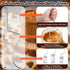 11.3in 304 Enhon Natural Peanut Butter Stirrer Kit, Stainless Steel Peanut Butter Mixer with Spill Resistant Silicone