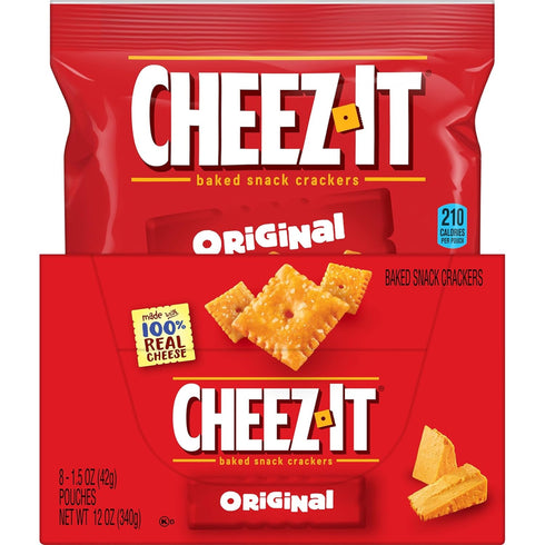 (48 Cheez-It Cheese Crackers, Baked Snack Crackers, Lunch Snacks, Original Pouches)