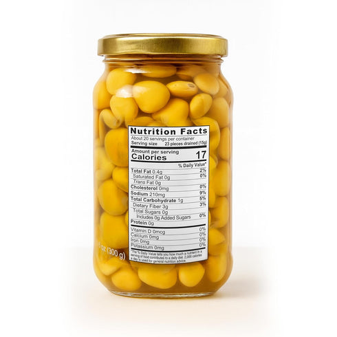 18.7 oz (Pack 2) Sanniti Italian Lupini Beans Jar