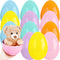 Barblog 10 Inch Giant Macaron Plastic Easter Eggs 6 pcs/ 12 pcs Large