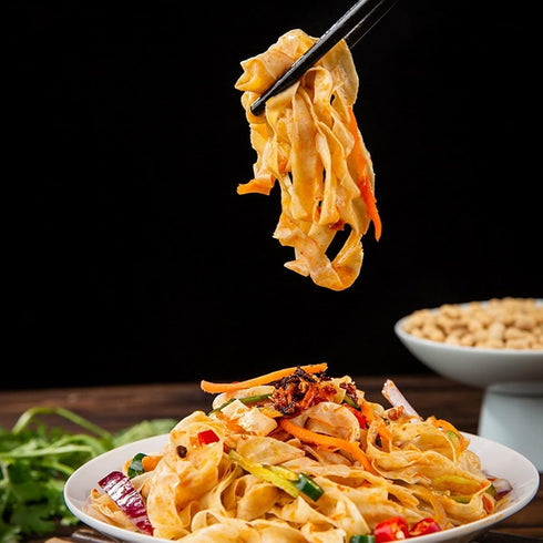 JTEDZI 14.1 Oz (400g) Dried Tofu Skin Strips, Bean Curd Strips, Natural Soy Tofu Strips