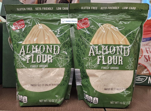 Generic Bakers Corner Almond Flour Finely Ground Gluten Free 16oz 454g (Two Bags)