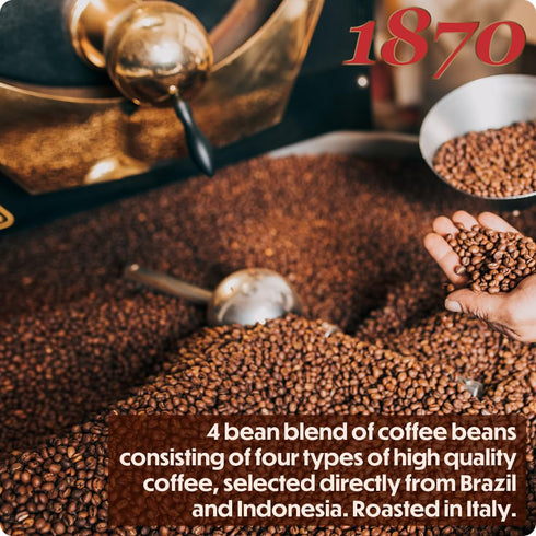 1870 4 150 6 2.2lb 1kg by Caff Barbera: Hesperia Premium Whole Bean Roasted Coffee, Bean Blend from Indonesia