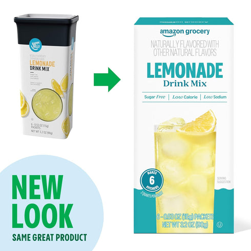 3.2 Oz Amazon Grocery, Lemonade Drink Mix Singles