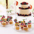 48pcs 80's Cupcake Toppers, Retro Cupcake Toppers for Totally 1980s Party DIY Dessert Decoration Supplies