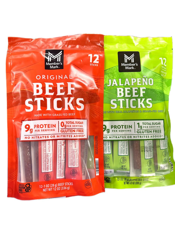 Generic Member's M Grass Fed Beef Sticks Combo 1oz (24 Count) (12x Original