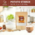 16 oz(1lb) 454g Soeos Potato Starch, Gluten-Free Thickener for Baking, Frying & Sauces, Crisp Texture Corn Starch