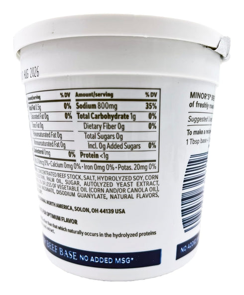 16 Minor's Original Formula Beef Base, ounce