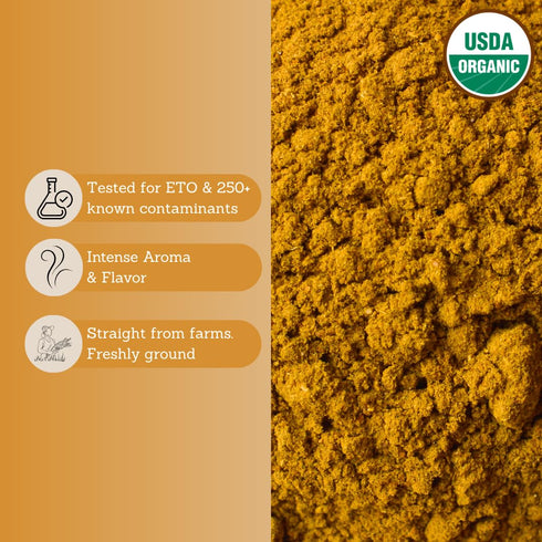 15 7.05 oz Tribal Trail Organic Curry Powder | Spice Blend | | USDA Organic & Non-GMO | Recyclable Kraft Bags | Best