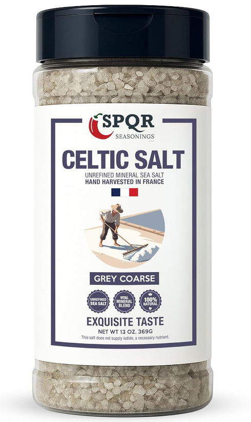Celtic Salt Grey Coarse Grain Unrefined Mineral Sea Salt Hand Harvested in