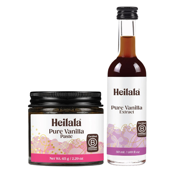 Vanilla Bean Paste and Pure Vanilla Extract for Baking (Combo Pack) -