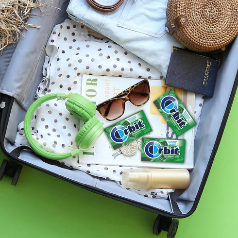 3 Pack ORBIT Spearmint Sugar Free Chewing Gum Travel Essentials, Ct