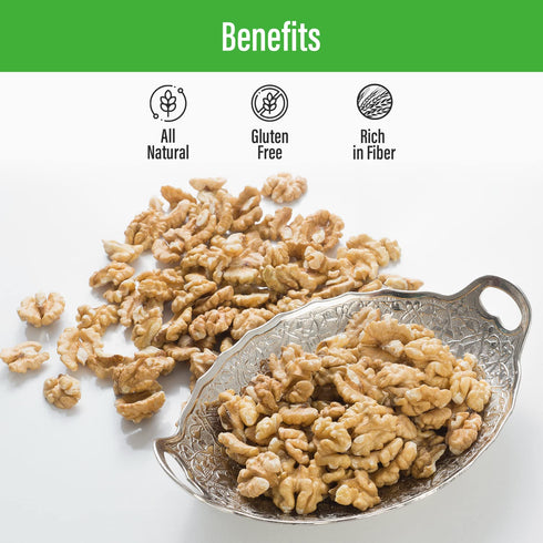 (3lb Sincerely Nuts Raw Shelled Walnuts bag) | No Shell Walnut Halves and Pieces | Easy to Eat & Cook Right Out of the