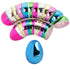 24 Bulk Metallic Plastic Easter Eggs, Empty Fillable Multicolor Egg Assortment, Basket Stuffer Essentials, Total