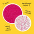 3oz, Supernatural Twinkles Sprinkles, Hot Pink Sanding Sugar, Plant-Based Color, Vegan, Made in USA