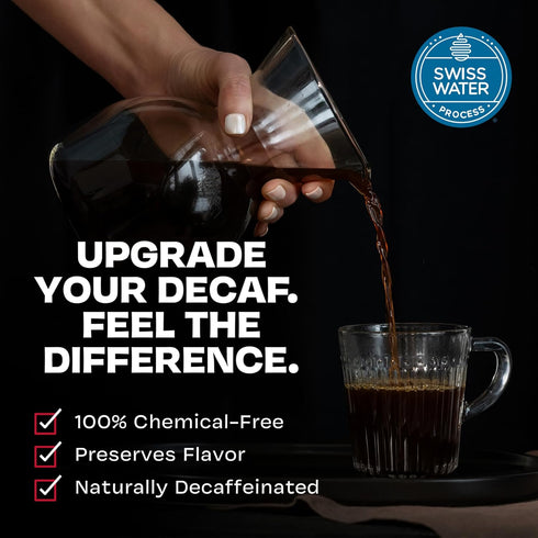 10.9 Danger Coffee by Dave Asprey, Remineralized, Mold Free & Lab Tested Swiss Water Decaf Whole Bean Coffee, Medium