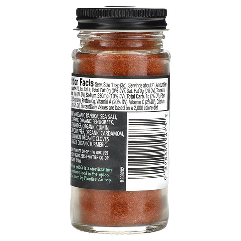 Frontier Organic Seasoning, Berbere, 2.3 Ounce