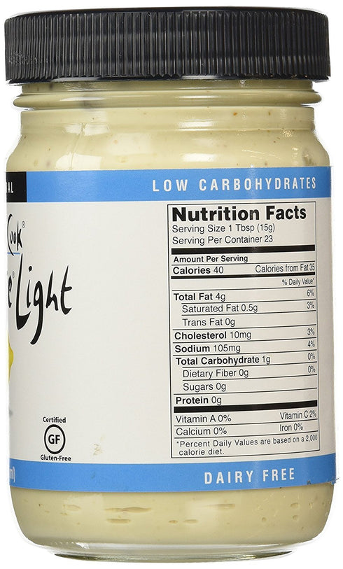 Ojai Cook 12 (Pack 2) Lemonaise Light - A Zesty Citrus Mayo - All Natural Light Lemon Mayonnaise For Sandwich Spreads