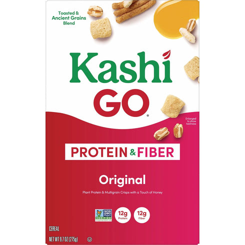Kellogg's 9.7oz (1 Kashi GO Breakfast Cereal, Fiber Cereal, Family Breakfast, Original, Box Box)