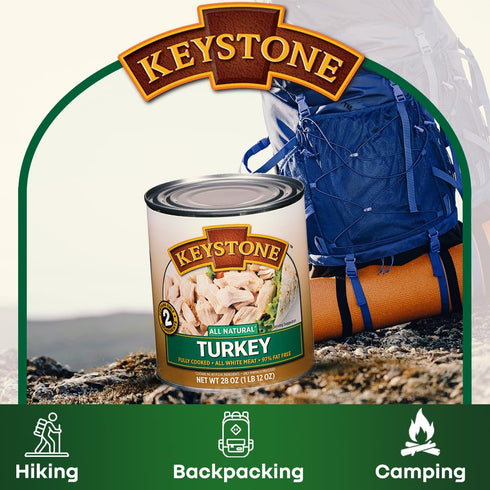 28 oz 5 Pack 1 Keystone Meats All Natural Heat and Serve Canned Turkey Fully Cooked and Ready to Eat Canned Meat All