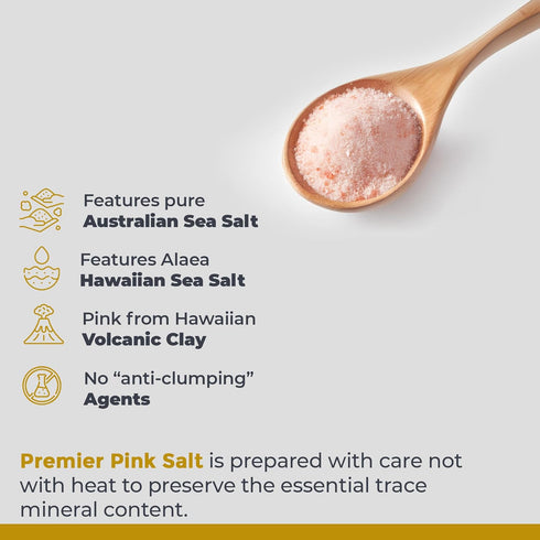 12 oz Premier Research Labs Pink Salt - Our Pink Sea Salt is a Hawaiian Red Alaea Sea Salt and Australian Salt Blend