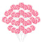 32 Counts Pink Swirl Lollipops, Princess Candy Individually Wrapped Suckers, Strawberry Flavor