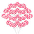 32 Counts Pink Swirl Lollipops, Princess Candy Individually Wrapped Suckers, Strawberry Flavor