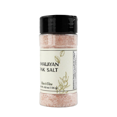 (4.8 Olive & Vine Himalayan Pink Salt, Subtle Flavor, For Seasoning & Cooking, Rich Tradition, Authentic Taste