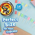 30 Edible Cupcake Toppers with Heroic Adventurers Theme, Uncut Edible Wafer Sheet Decorations