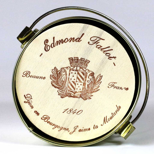 Edmond Fallot 15.8Oz Dijon Mustard Jar Inside Tin Pail