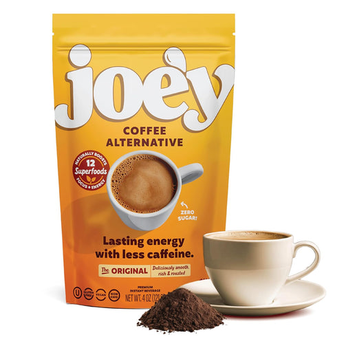 60 Joey Mushroom Coffee Alternative with Cacao Dandelion Root, and Chicory, Instant Mushroom Coffee Substitute