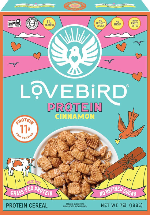 Lovebird, Organic Cinnamon Protein Cereal, 7 Ounce