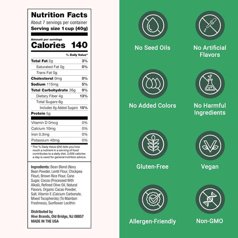6 Pack, 10 oz Love Grown Power Os Chocolate High Protein Gluten-Free Cereal - Vegan, Certified Non-GMO, Low Sugar, High