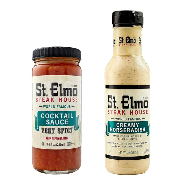 St. Elmo Cocktail Sauce (8 Fl Oz) and Creamy Horseradish (12 Fl