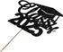 Graduation Party Cake Topper, Class of 2025 Cake Decoration for Graduation Ceremony (Black)