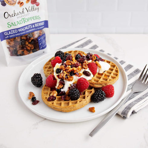 0.85 15 Count (Pack 1) Orchard Valley Harvest Glazed Walnuts and Berries Salad Toppers, Ounce Bags, Non-GMO, No