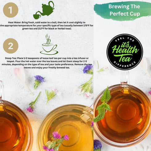 Sleep Easy Herbal Tea with Chamomile, Lavender, Lemon Balm, Valerian Root, & Passion Flower